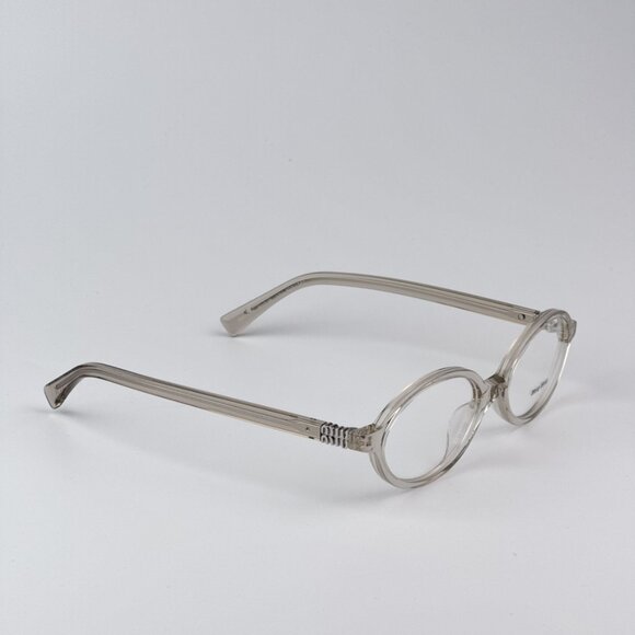 Miu Miu MU01XV 12U1O1 BRAND NEW Eyeglasses  Hemp Trasparent Oval Unisex - Picture 6 of 10
